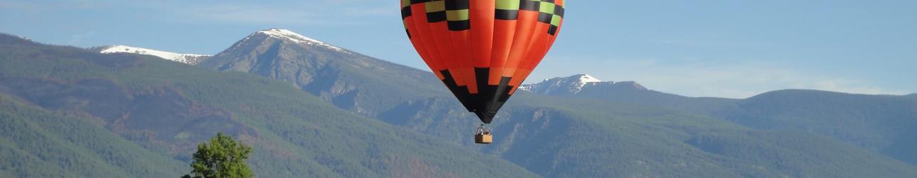 Hot air balloon over Stevensville