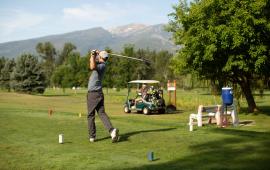 Golfer at Whitetail Golf Course