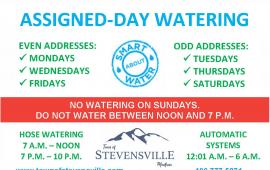 Watering regulation days and hours