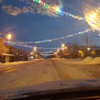 main street stevensville early morning