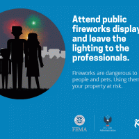 fireworks safety banner