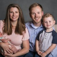 Stevensville Mayor Brandon Dewey and Family