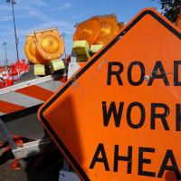 Road work signs