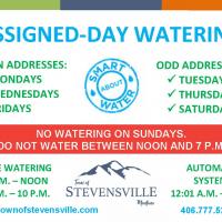 Watering regulation days and hours