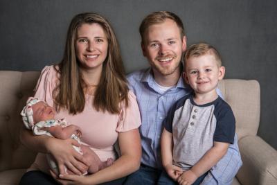 Stevensville Mayor Brandon Dewey and Family