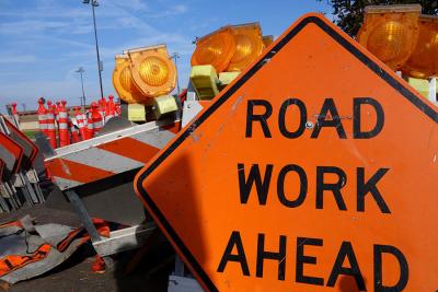 Road work signs