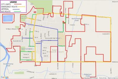 Snow Response Street Priority Map